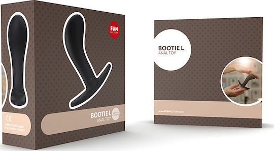 Fun Factory Bootie Butt Plug Πρωκτική Σφήνα Medium Black 9.3cm
