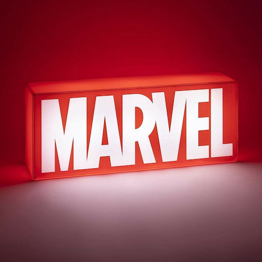 Paladone Παιδικό Διακοσμητικό Φωτιστικό Marvel Logo Κόκκινο 30x12cm