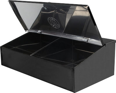 Metano Small Double Coffee Box Black L28xW15xH9cm