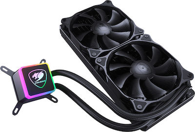 Cougar AQUA 280 140mm Dual Fan CPU Water Cooler with RGB Lighting for 1200/115x Socket