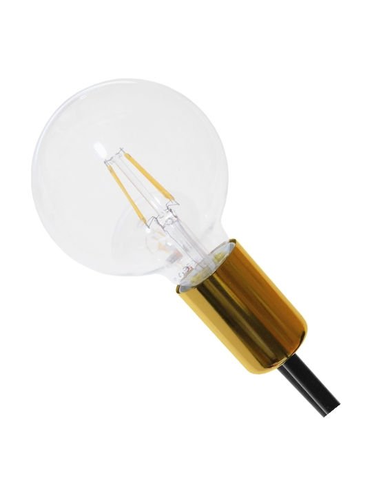 GloboStar Olinda Ceiling Mount Light 95cm Black with Socket E27