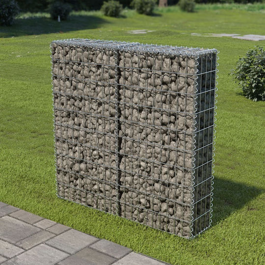 vidaXL Wall Garden Fencing Material with Covers 1pcs Silver