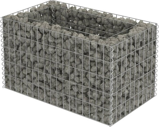 vidaXL Raised Planter Garden Fencing Material 1pcs Silver