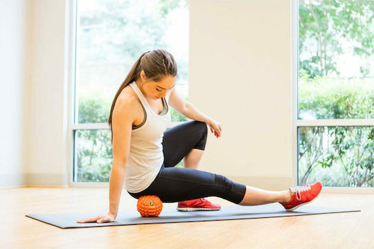 Trigger Point Grid Ball Μπάλα Μασάζ 13cm 0.41kg σε Πορτοκαλί Χρώμα