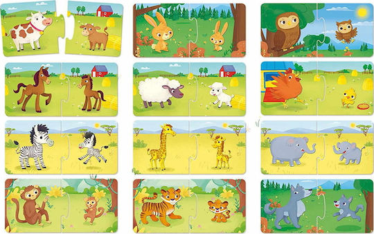 Kids Puzzle Carotina Baby Logic Mum Puppy 24pcs Lisciani Giochi