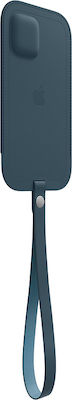 Apple Leather Sleeve with MagSafe 360 Vollschutz Leder Blau (iPhone 12 mini) MHMQ3ZM/A