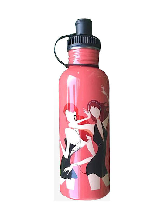 Ecolife Ladies Sport Ανοξείδωτο Παγούρι 600ml Ροζ