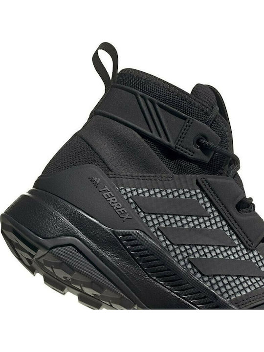 adidas Terrex Trailmaker Mid GTX Men's Hiking Boots Waterproof with Gore-Tex Membrane Core Black / Dgh Solid Grey