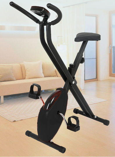 Clever Clever Fit Bike 090019 Αναδιπλούμενο Όρθιο Ποδήλατο Γυμναστικής Μαγνητικό Μαύρο