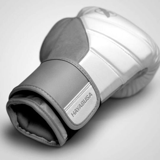 Hayabusa T3 Γάντια Πυγμαχίας από Συνθετικό Δέρμα για Αγώνα Λευκά/Γκρι