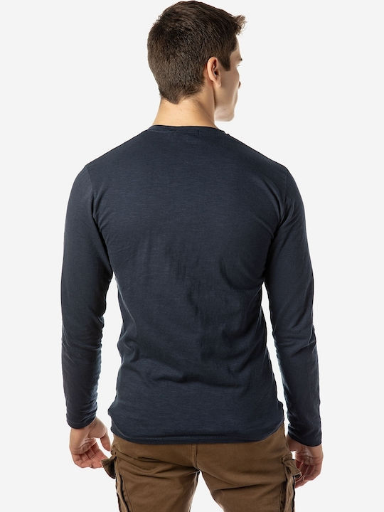 Camaro Men's Long Sleeve Blouse Indigo