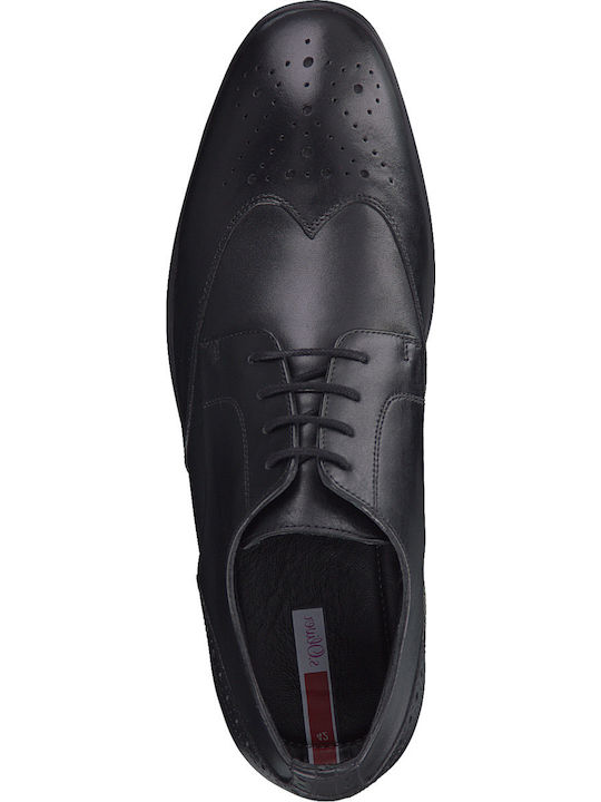 Δερμάτινα Ανδρικά Oxfords Μαύρα