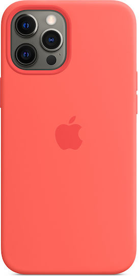 Apple Silicone Case with MagSafe Back Cover Σιλικόνης Ροζ (iPhone 12 Pro Max)