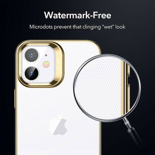 ESR Halo Umschlag Rückseite Silikon 0.75mm Gold (iPhone 12 / 12 Pro)