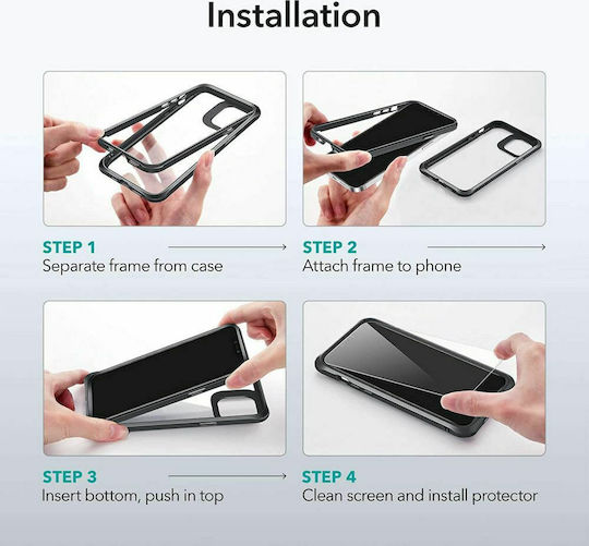 ESR Alliance 360 Full Cover Plastic Black (iPhone 12 Pro Max)