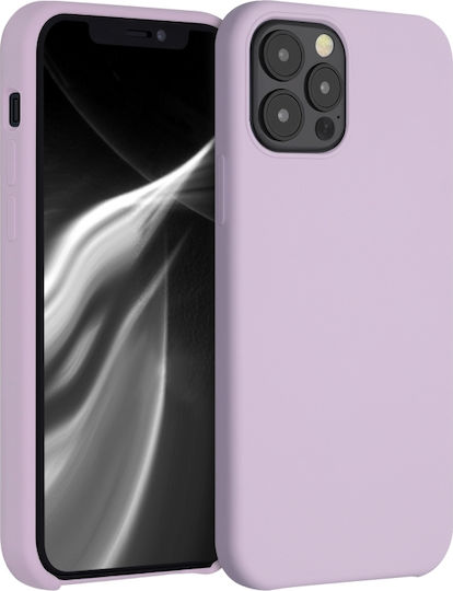 KWmobile Soft Flexible Rubber Back Cover Silicone Purple (iPhone 12 / 12 Pro) 52641.140