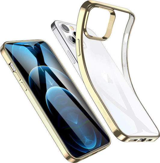 ESR Halo Umschlag Rückseite Silikon 0.75mm Gold (iPhone 12 Pro Max)