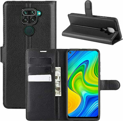 Stand Buchen Sie Synthetisches Leder Schwarz (Redmi Note 9) 1601553316