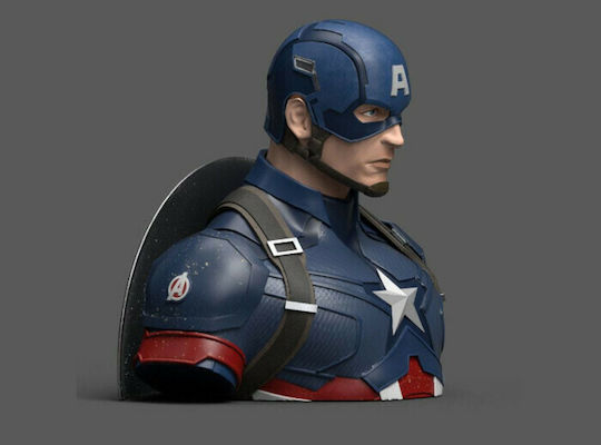 Semic Captain America (Avengers Endgame Bust Bank) Kinder Spardose Plastik Blau 22cm Semic Captain America (Avengers Endgame Bust Bank) Kinder Spardose Plastik Blau 22cm