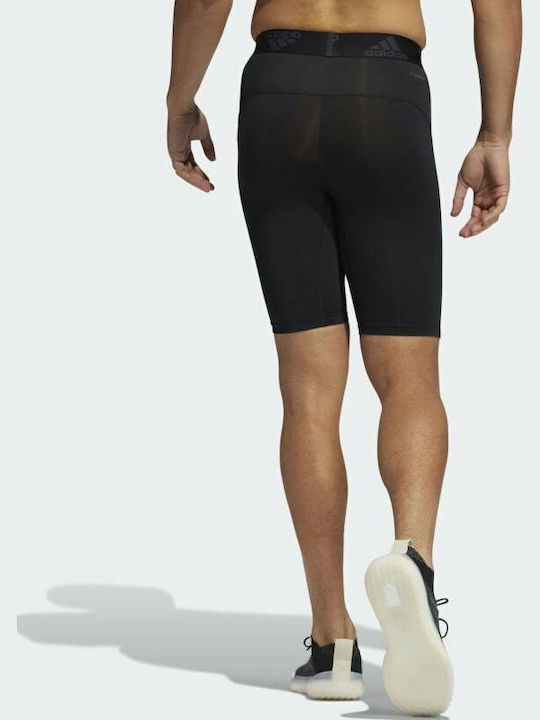 adidas Techfit Ανδρικό Αθλητικό Κολάν Compression Κοντό Μαύρο