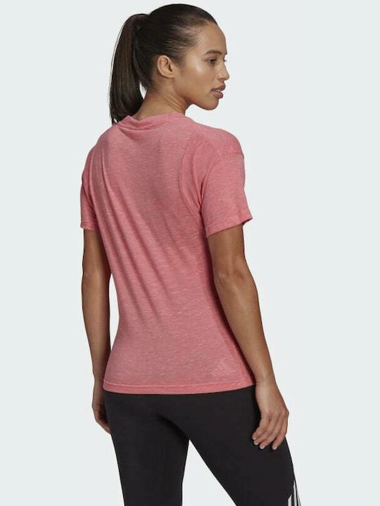 Adidas Sportswear Winners 2.0 Γυναικείο Αθλητικό T-shirt Hazy Rose