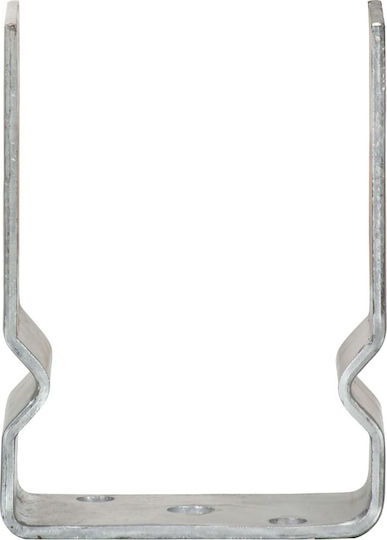 vidaXL Garden Fence Post Support Galvanized 15cm 6 Pieces Silver