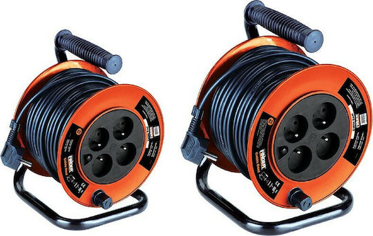 Finder Extension Reel Cord 3 x 1.5mm²/25m Orange