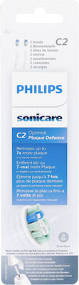 Philips Sonicare C2 Optimal Plaque Defence Capete de schimb pentru Periuța de dinți electrică HX9022/10 2buc