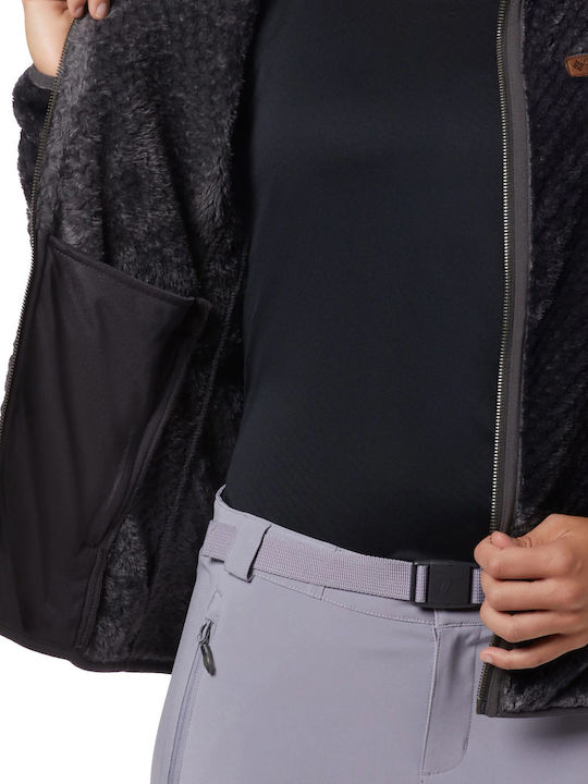 Fire Side II Women's Cardigan with Zipper Black
