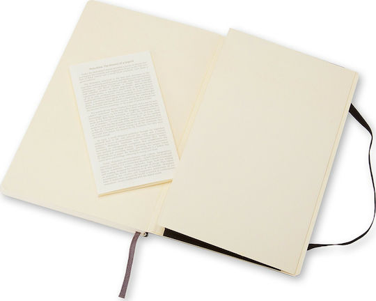 Moleskine Soft Cover Notebook 192 Sheets A6 with Blank Pages and Elastic Black