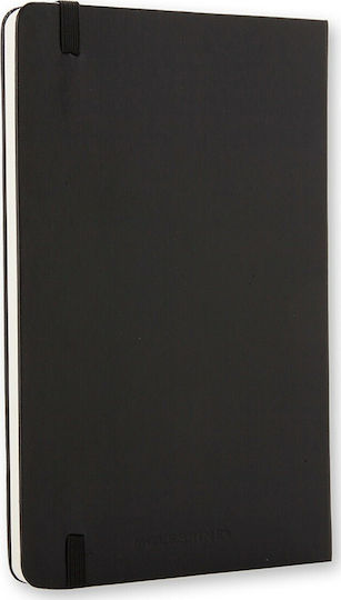 Moleskine Hard Cover Σημειωματάριο A6 Bullet 192 Φύλλων με Λευκές Σελίδες με Σκληρό Εξώφυλλο και Λάστιχο Μαύρο