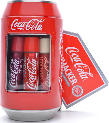 Lip Smacker Coca Cola Classic Can Σετ Lip Balm 6x4gr