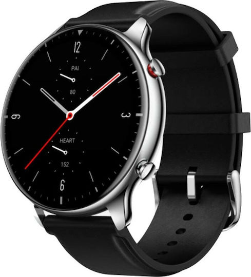 Amazfit GTR 2 Stainless Steel 46mm Waterproof Smartwatch with Heart Rate Monitor (Classic Edition)