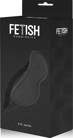 Fetish Submissive Leather Ii Vegan BDSM Μάσκα σε Μαύρο Χρώμα