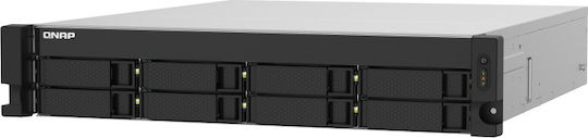 QNap TS-832PXU-4G NAS Rack με 8 θέσεις για HDD/SSD και 2 θύρες Ethernet