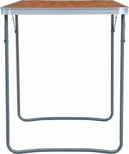 vidaXL Tabelul Aluminiu pentru Camping Pliabil 180x60cm Maro