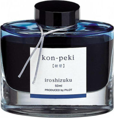 Pilot Iroshizuku Ersatz-Tinte für Füller in Blau Farbe Kon-Peki 50ml - Kon-Peki 50ml 50ml