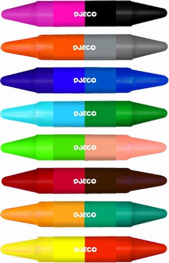 Djeco Set von Buntstiften mit 2 Farben