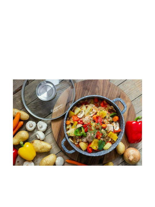 Edenberg Granite Deep Pot made of Cast Aluminum 4.5lt / 24cm