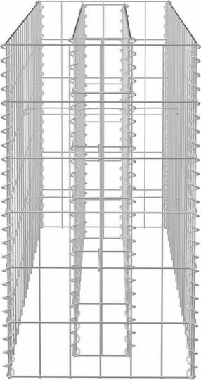 vidaXL Planter Garden Fencing Material 1pcs Silver