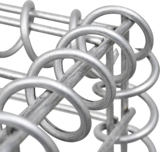 vidaXL Planter Garden Fencing Material 1pcs Silver