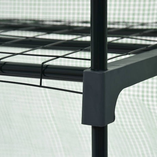 vidaXL 46917 Seed Propagator with Metal Frame and Shelves 0.69x0.49x1.25m