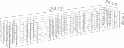 vidaXL Γλάστρα Υπερυψωμένη Garden Fencing Material 1pcs