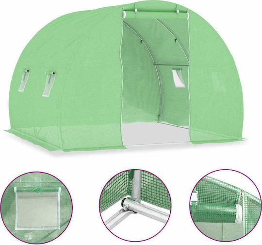 vidaXL 48158 Greenhouse Tunnel with Metal Frame 3x2x2m