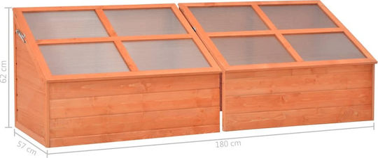 vidaXL 170648 Σπορείο με Ξύλινο Σκελετό 1.8x0.57x0.62m