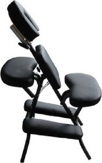 Metallic Portable/Folding Black Massage and Physiotherapy Chair 100x80cm