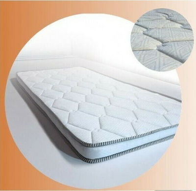 Achaia Strom Semi Double Foam Mattress Topper Top Silver 120x200x6cm