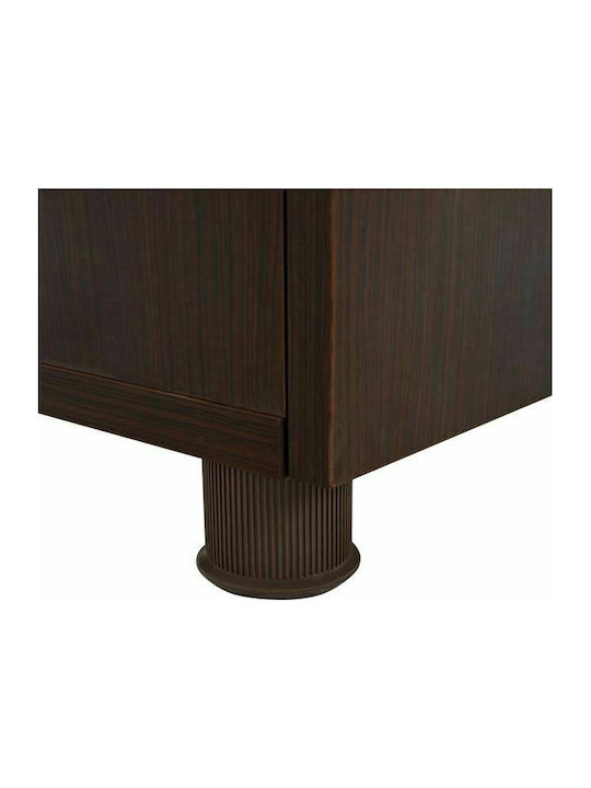 Ξύλινο Ντουλάπι Γραφείου με Κλειδαριά Wenge 80x40x82cm