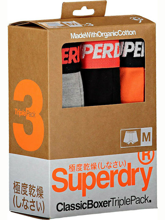 Ανδρικά Μποξεράκια Orange / Grey / Black 3Pack