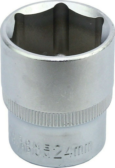 F.F. Group Socket Hex with Square Drive 1/2" Diameter 21mm